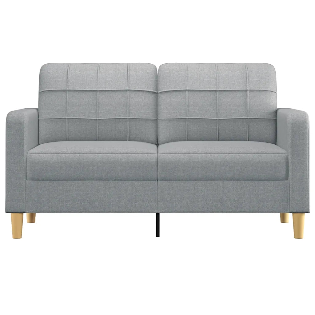 Divano a 2 Posti-Sofa 2 Posti Grigio Chiaro 140 cm in Tessuto 321714