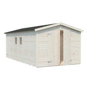 Casetta da giardino in legno 273x550 cm con doppia porta e porta laterale 14,7 m²  Esterni da Vivere