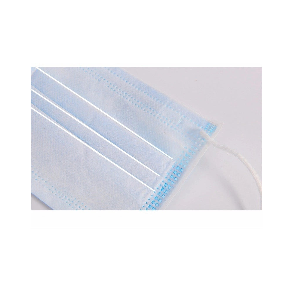 Trade Shop - 50 Pz Mascherine Monouso Mascherina In Tnt Monouso A 3 Veli Professionale -
