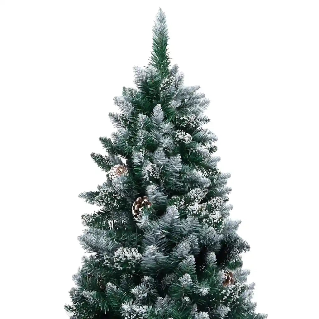 Albero di Natale Artificiale con LED e Set di Palline e Pigne 240 cm 3077705