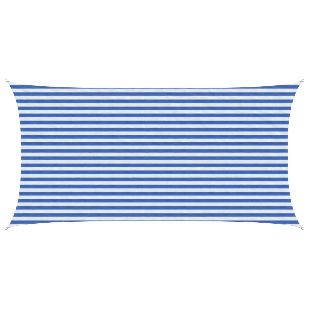 Telo Ombra Blu e Bianco 2,5 x 4,5 m HDPE 42032885