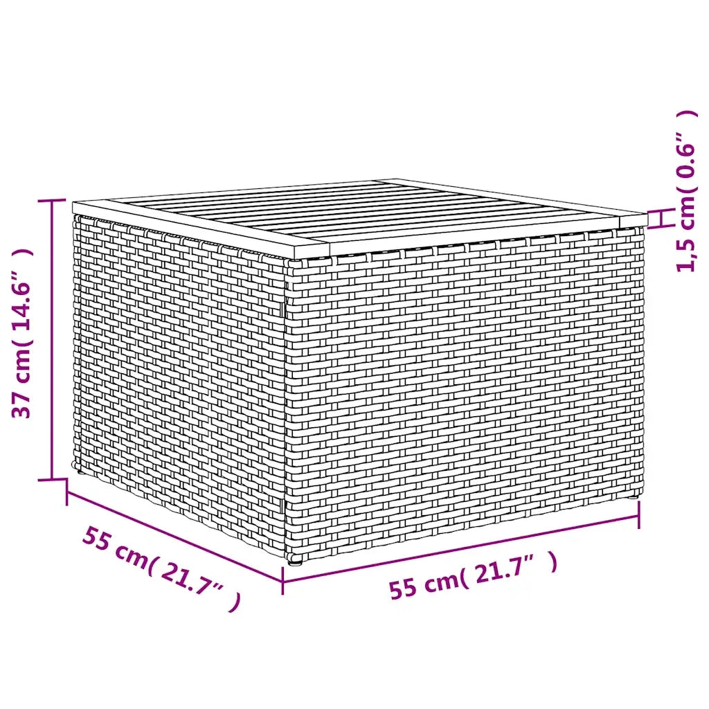 Set Divani da Giardino 9 pz con Cuscini Nero in Polyrattan 3227576