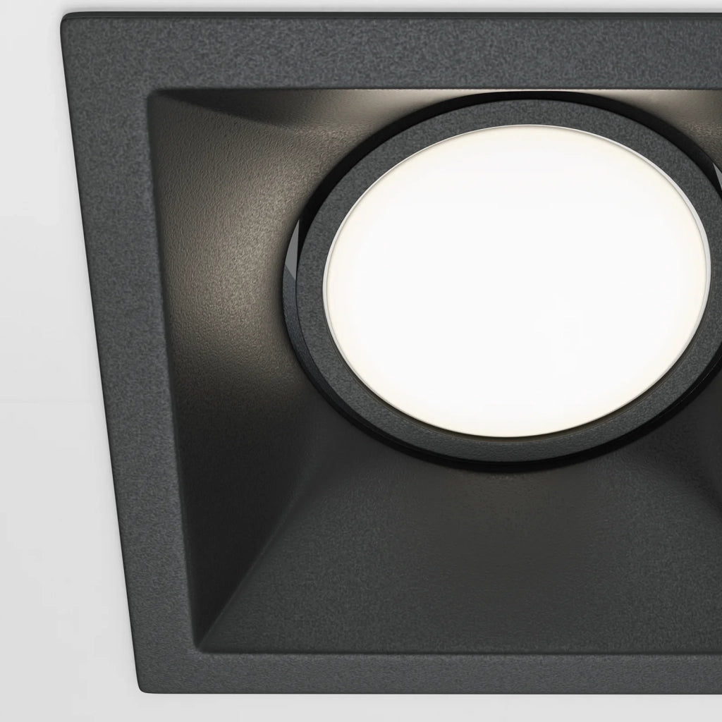 Maytoni Lampada da Incasso Dot 1 luce GU10 nero alluminio