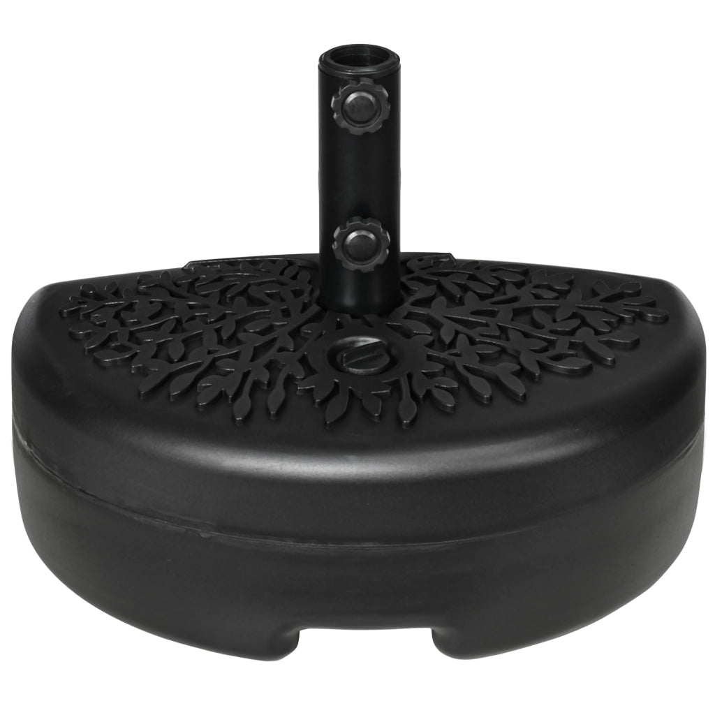 Supporto per Ombrellone Semicircolare ¨C Minimal ¨C Nero