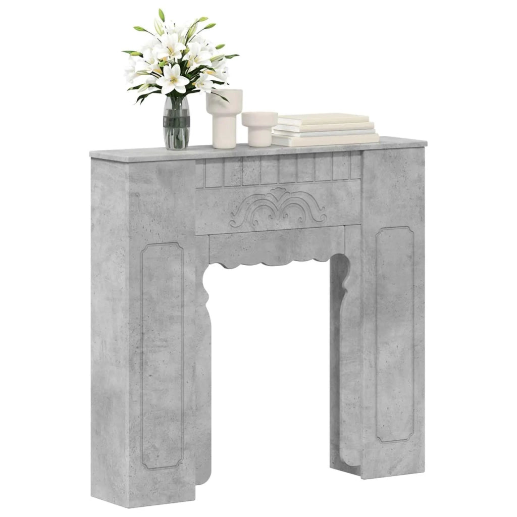 Cornice per camino Grigio Cemento 93 x 20 x 89 cm 8006627