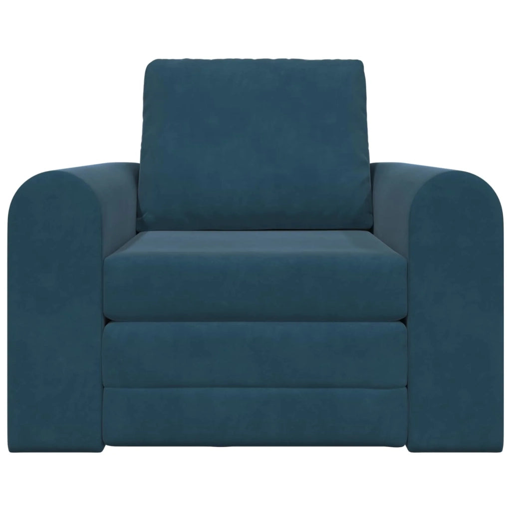 Divano letto Blu 98 x 71 x 83 cm Velluto 4106665