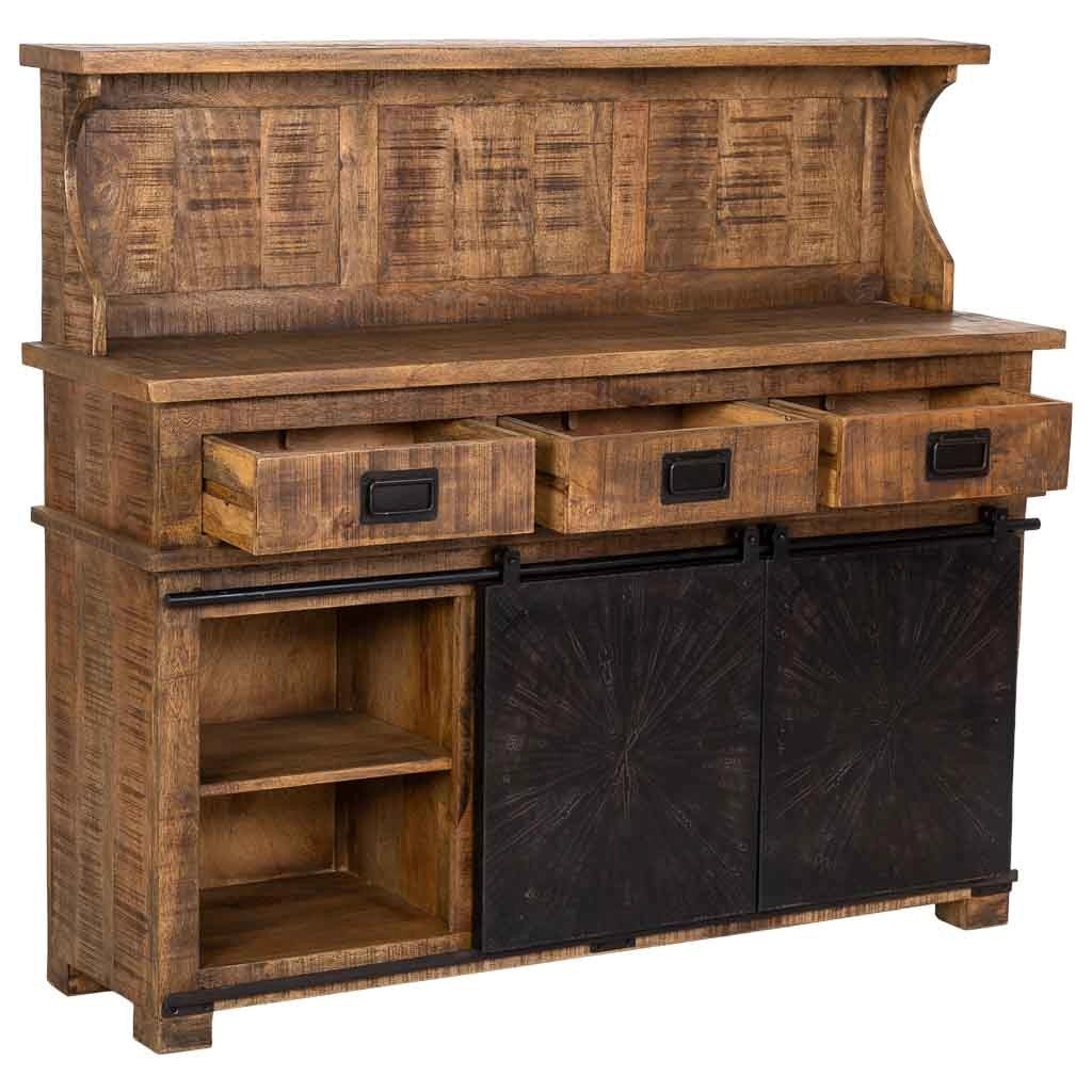 Credenza in legno marrone 145x42x130h cm