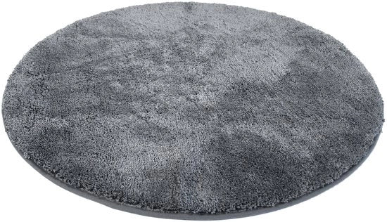 Badmat antracite, microvezel, 90 cm, rotondo, model J-10001/100