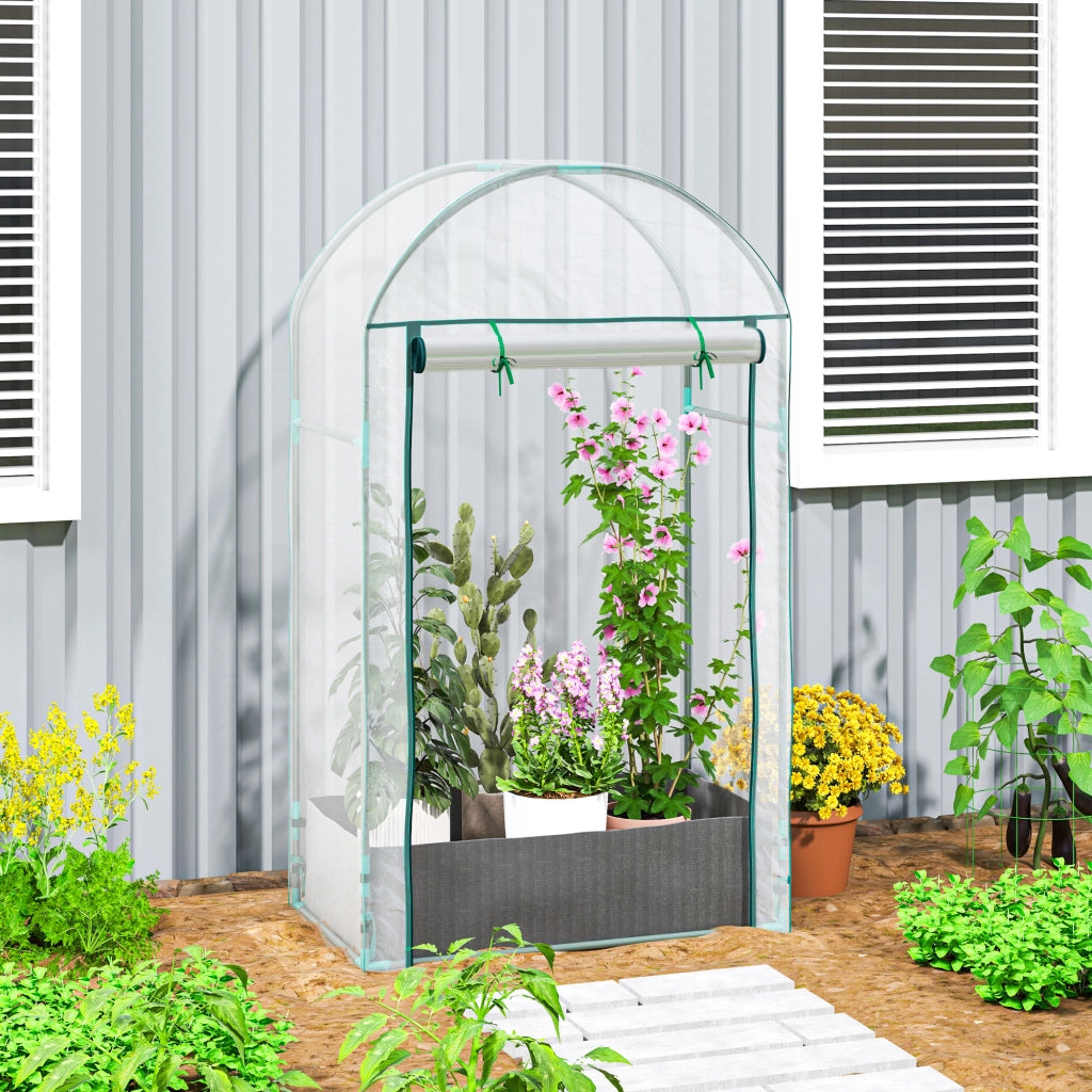 Serra da balcone ¨C Minimal ¨C verde con sacchetti e copertura