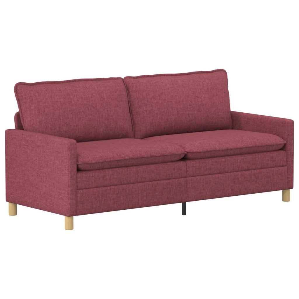 Set di divani 2 pz Rosso Vino Tessuto 3417122