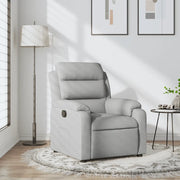 Poltrona reclinabile in tessuto grigio chiaro 3205720