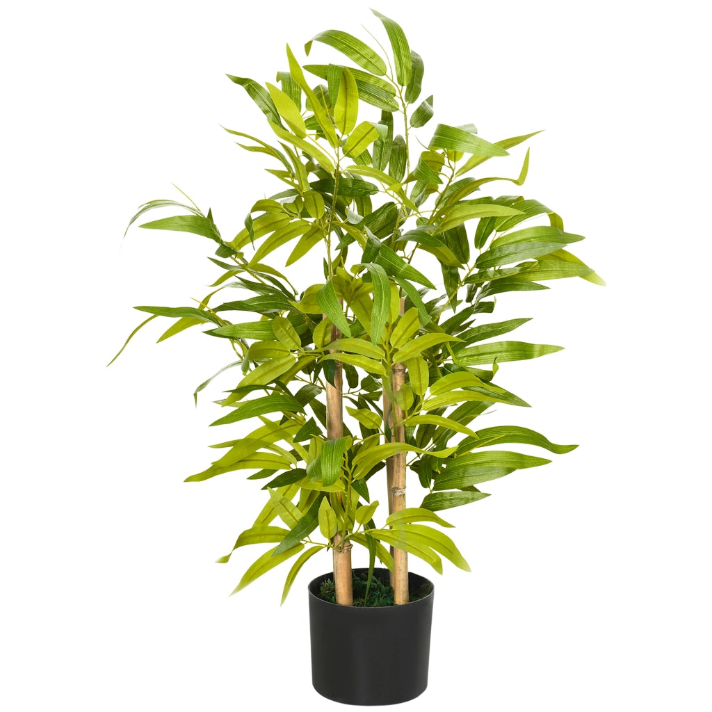 Pianta di Bamb¨´ Artificiale ¨C Xylo ¨C 60 cm Verde con Vaso in Cemento