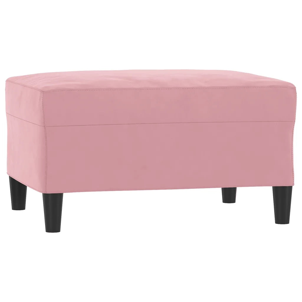 Set di Divani 4 pz con Cuscini rosa in Velluto 3202183