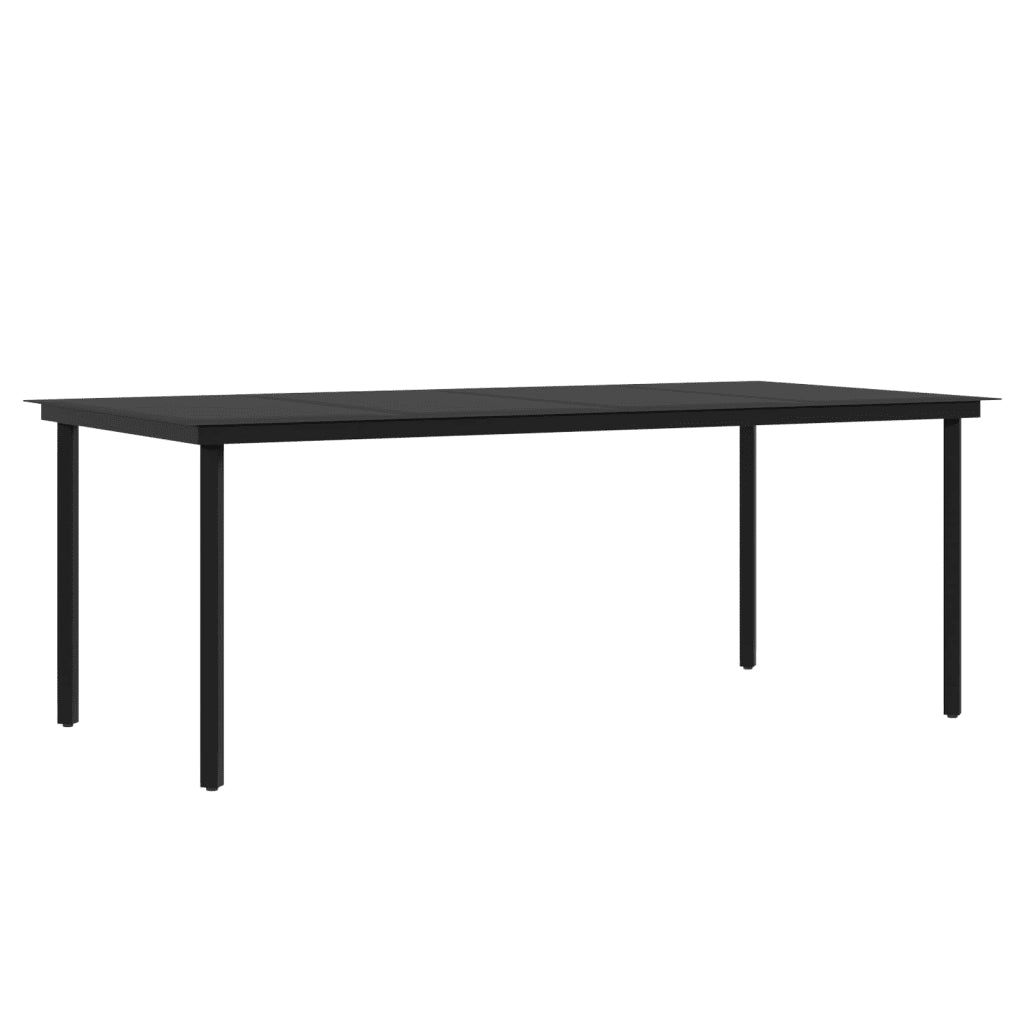 Set da Pranzo da Giardino 9 pz con Cuscini Nero 3099510
