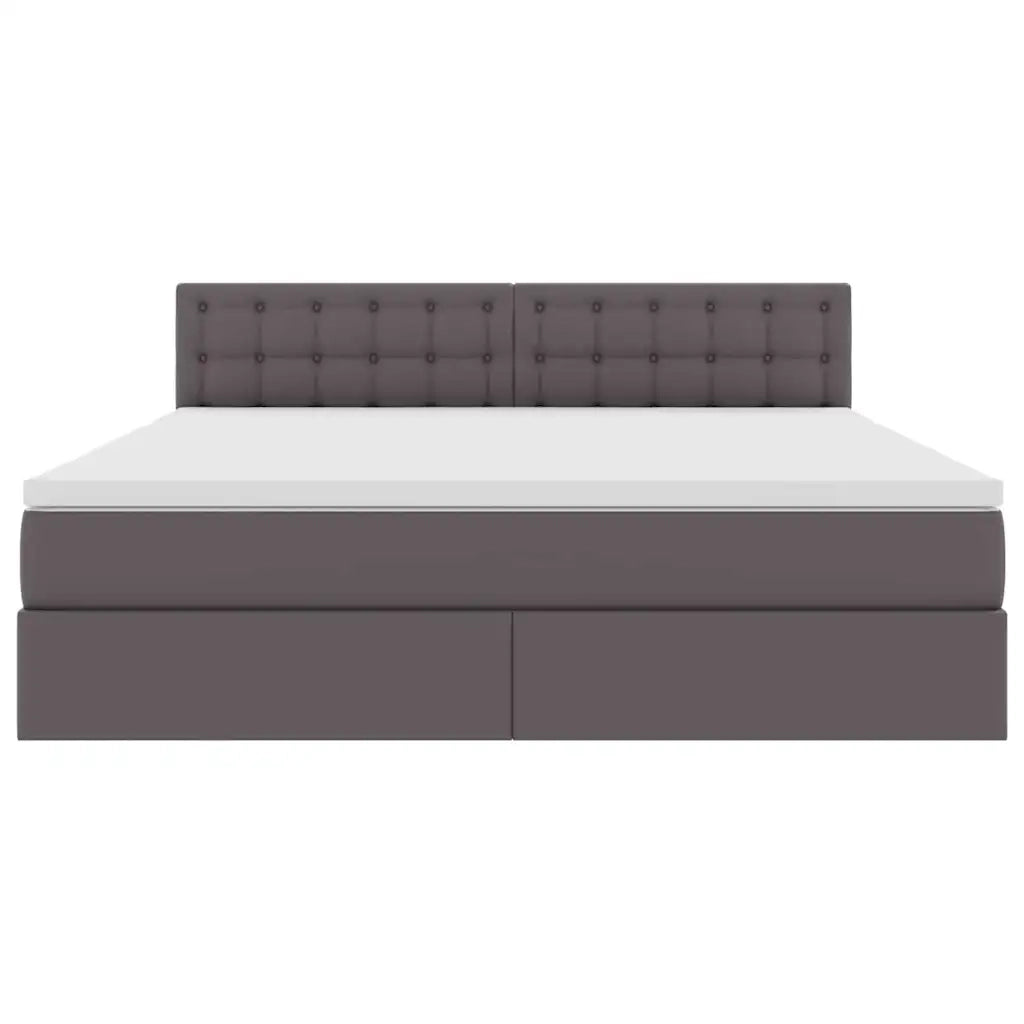 Letto con contenitore e materasso Grigio 160 x 200 cm 3370403