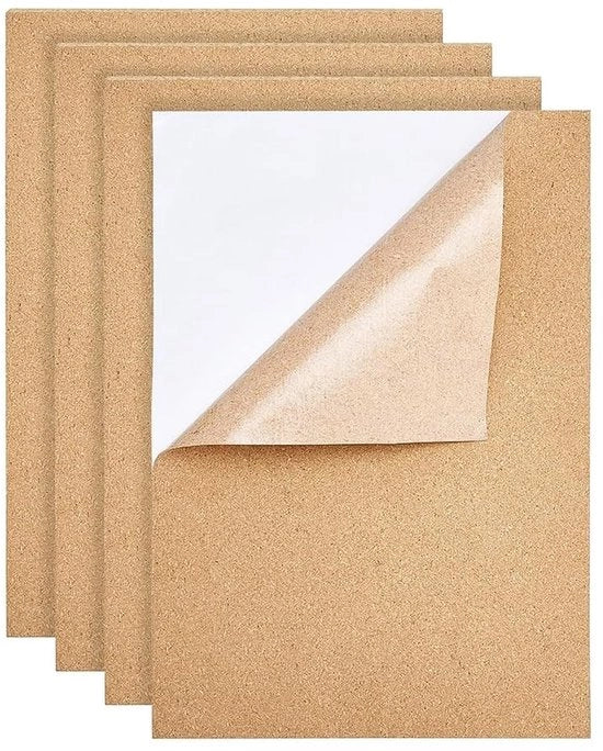 Tavole di cartone ondulato autofilettante - 4 fogli - 28 x 40 cm - 1 mm spessore di cartone ondulato - Sostegni/DIY artigianato - Materiale ecologico