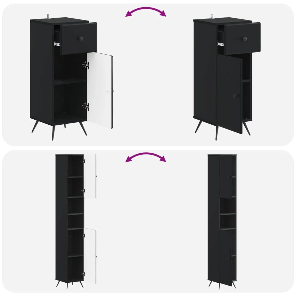 Set di armadietti da bagno in 3 pezzi BREDA 3417883