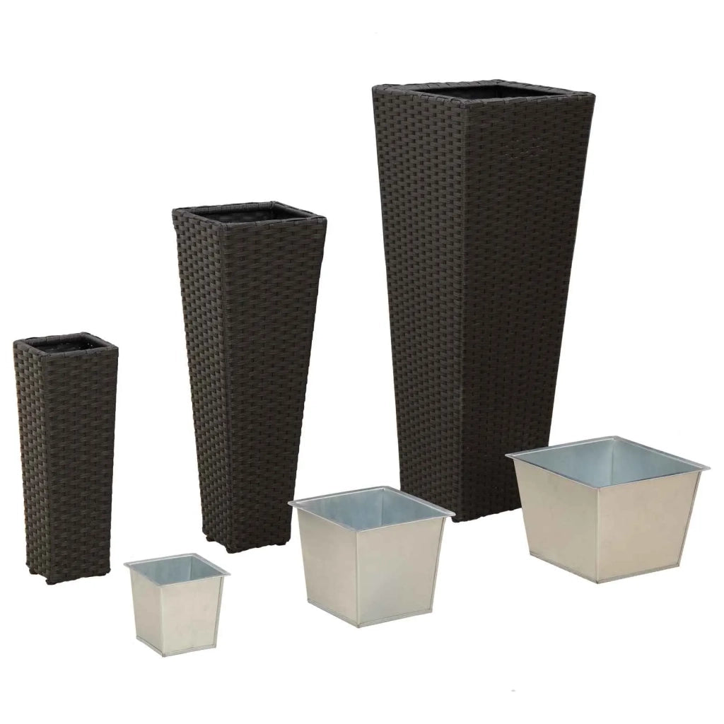 Set da esterno 3 pcs Nero Metallo 42026959