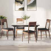 Cuscini per Seduta 4 pcs Nero 40 x 40 x 3 cm Tessuto 42015191