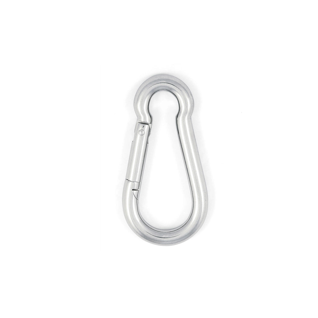 Moschettone pompiere Ã˜ 4 x 40 mm. in acciaio Inox A4 - AISI 316 - 2 pz.
