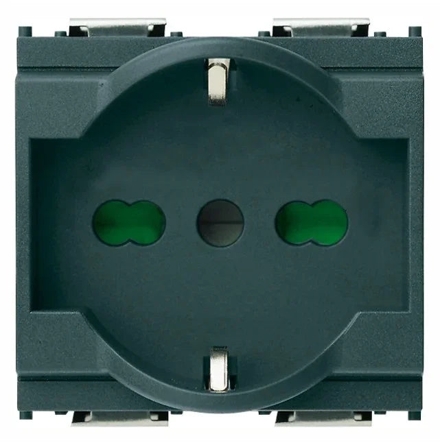 VIMAR Presa 2P+T 16A universale grigio - 16211