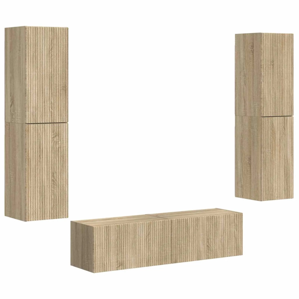 Set mobile TV 6 pcs Rovere Sonoma Legno multistrato 3409125