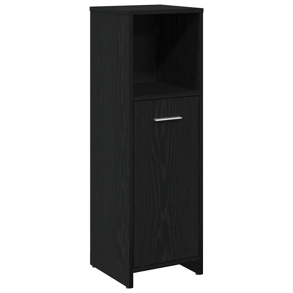 Set di mobili per il bagno 3 pcs Rovere Nero Legno multistrato 3332510