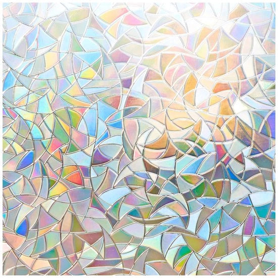 Foglio autoadesivo trasparente e iridescente, 75 x 200 cm