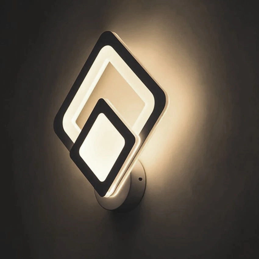 Applique Lampada da parete per muro a LED 12W moderna Rombi Luce per interno