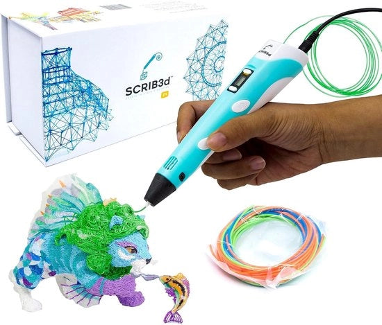 Stampante 3D con Display e 3 Colori di Filamento PLA