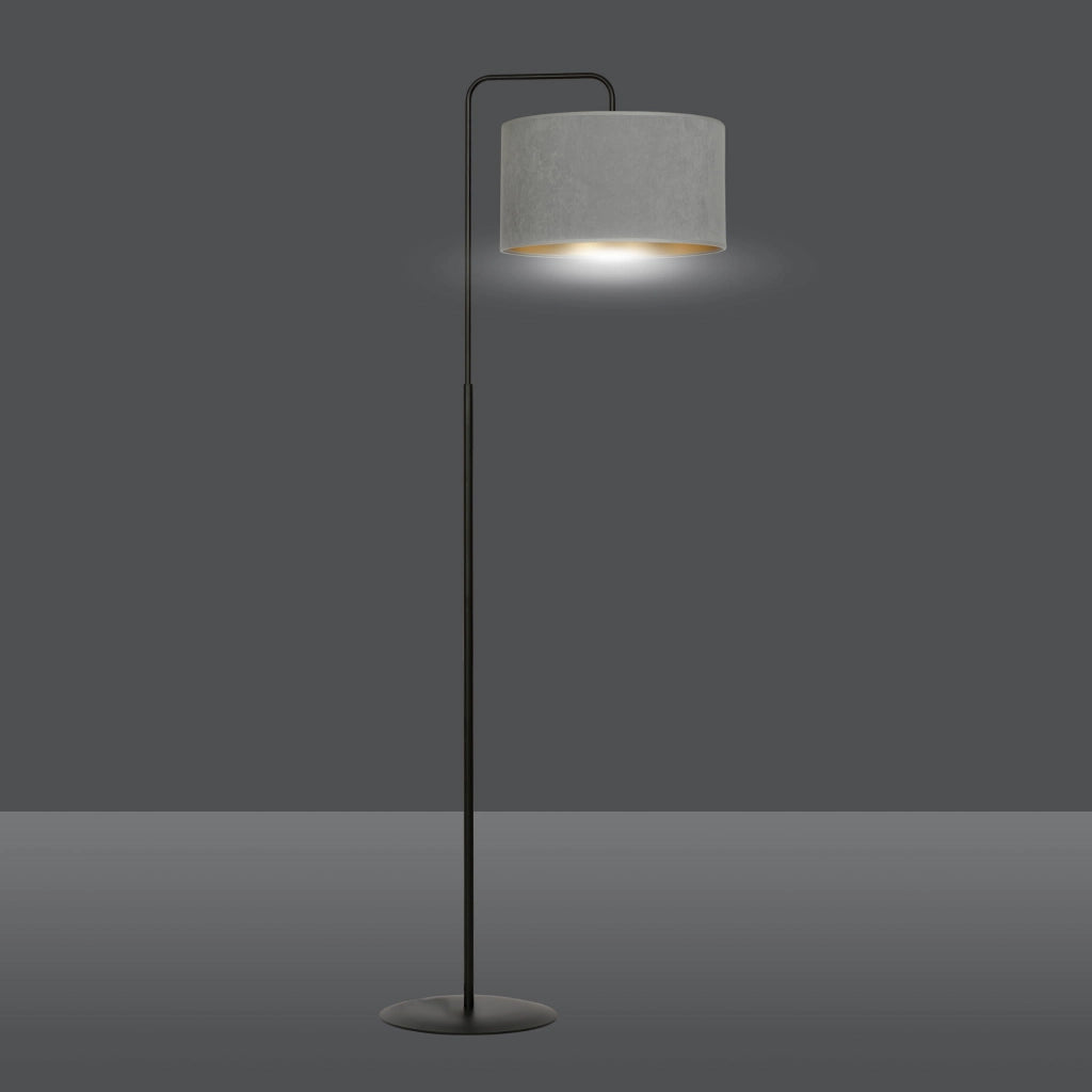 Lampada da terra Emibig Hilde 150cm E27 grigio/nero