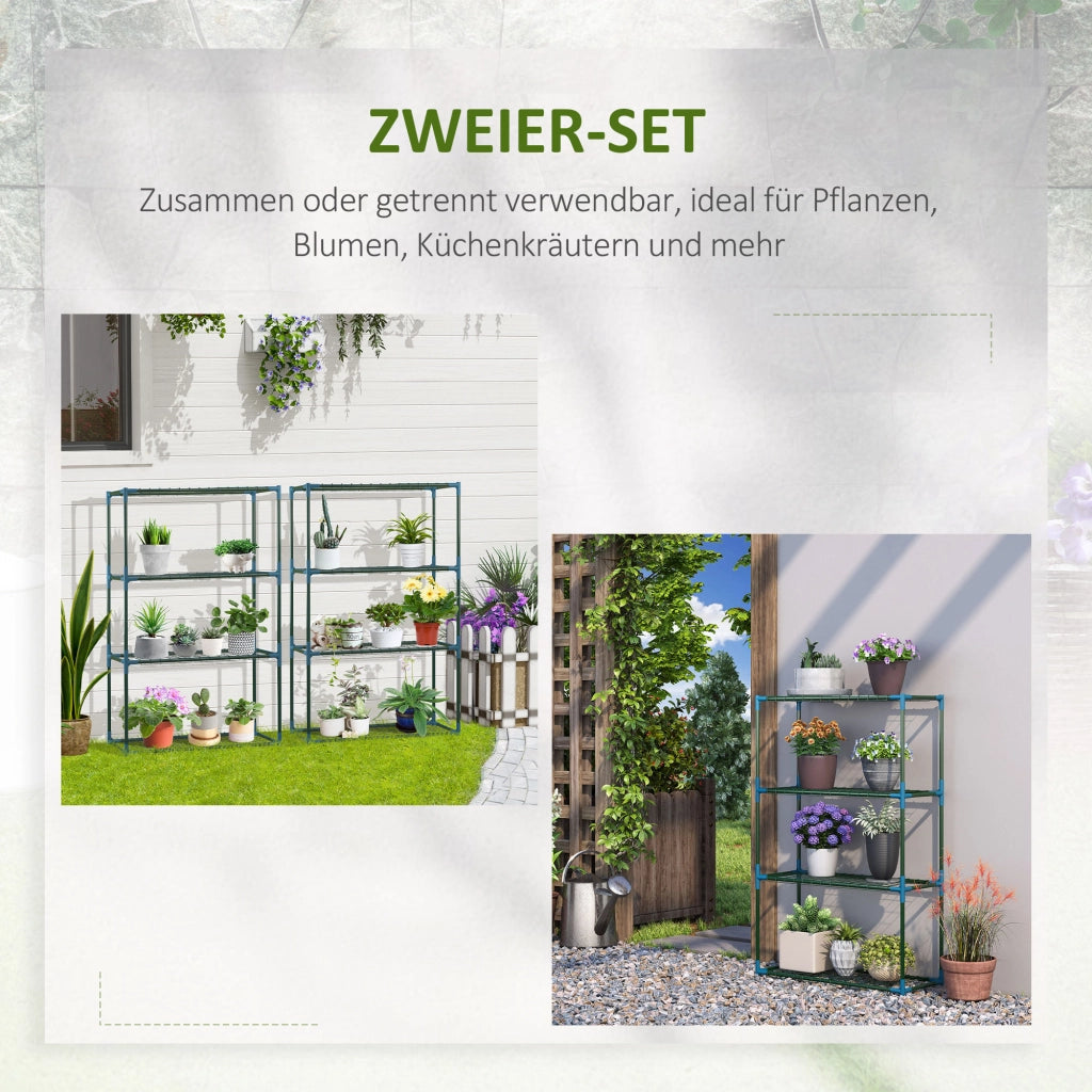 Scaffale per piante ¨C Minimal ¨C verde, metallo, 70x27x110 cm
