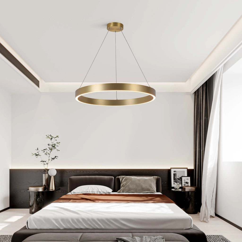 Lampadario LED Light Prestige Midway Triangle oro 35W