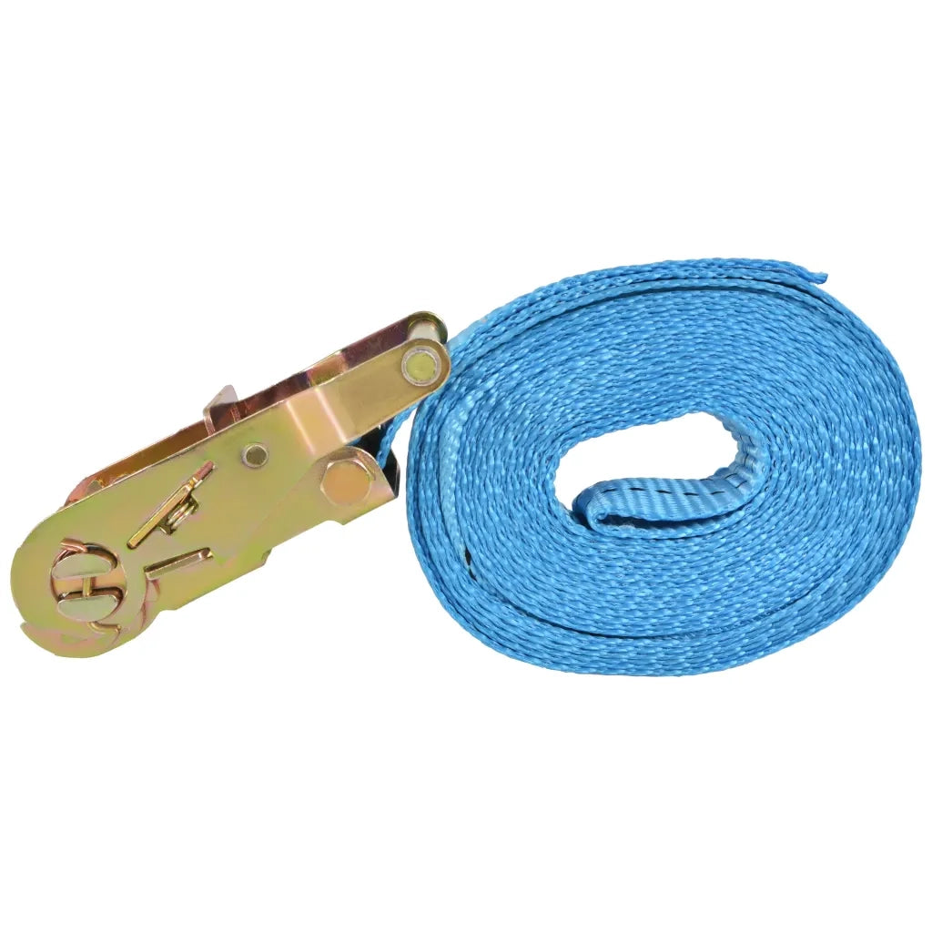 Cinghie d'Ancoraggio 10 pz a Cricchetto 2 T 6mx38mm Blu 142655