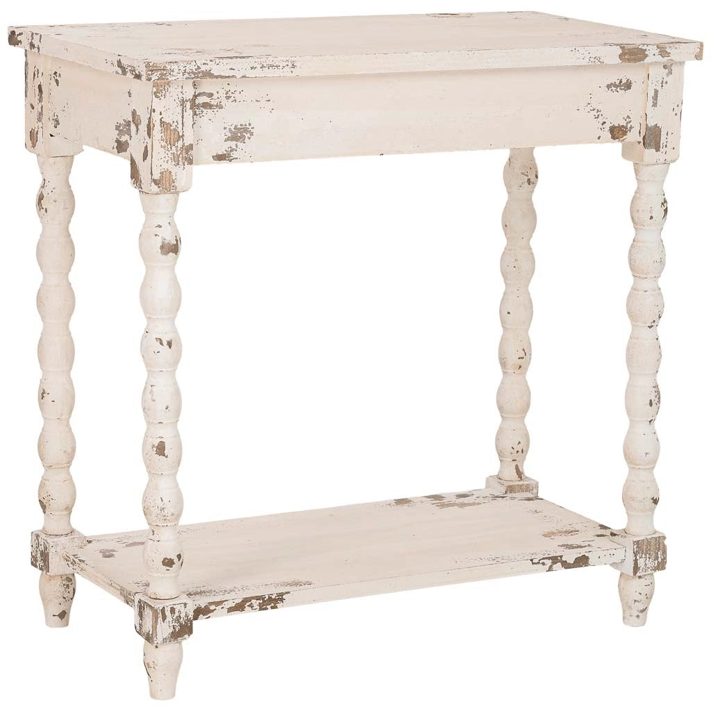 Mobile da ingresso in legno bianco 80x40x80h cm