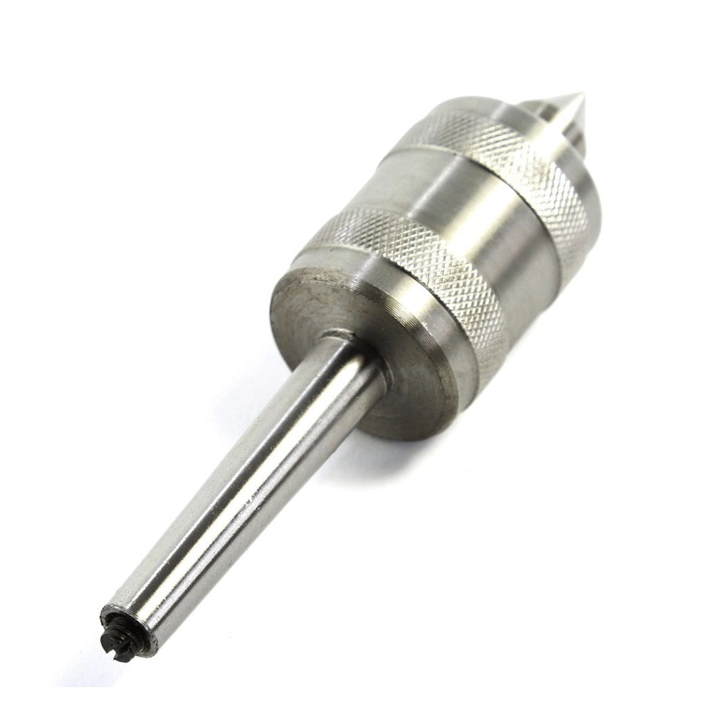 Trade Shop - Contropunta Punta Rotante Per Tornio Professionale Cono Morse Con Attacco Mt4 -