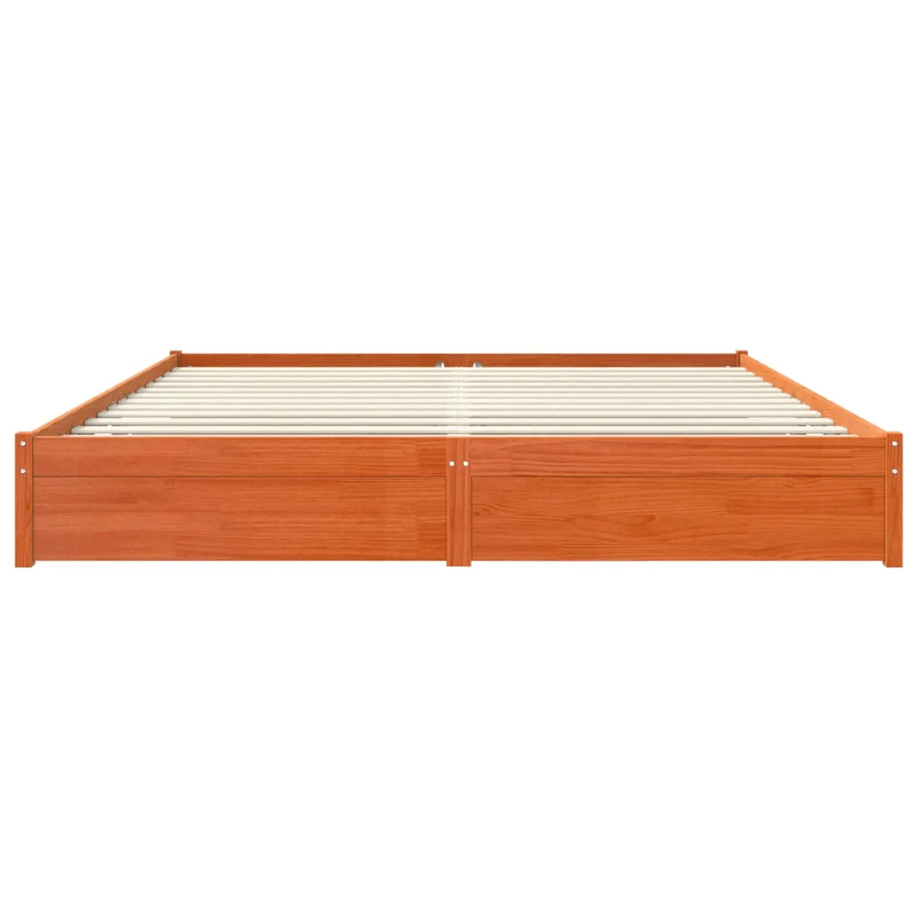 Struttura del letto Marrone cerato 200 x 200 cm