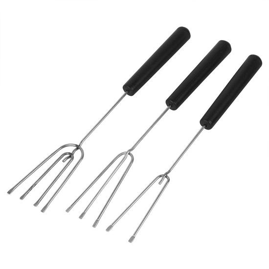 Set di Forchette in Acciaio da 10 Unità - Forchette per Chocolata e Giardino