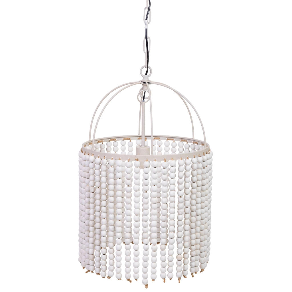 Lampada da soffitto in metallo e legno 38x38x61h cm