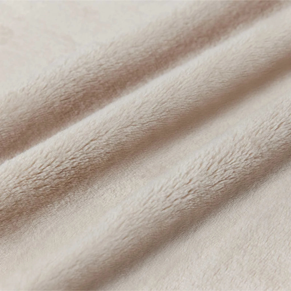 Coperte da Pile 6 pz Beige 240 x 270 cm Panno