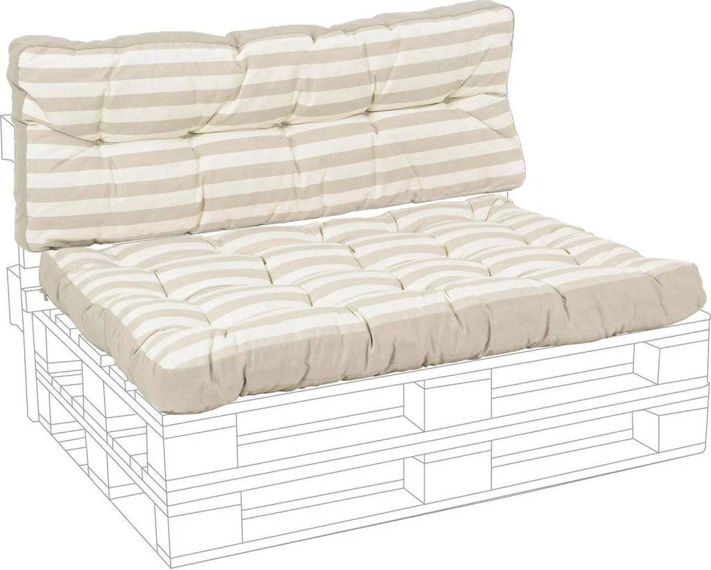 Cuscino pallet imbottito color sabbia