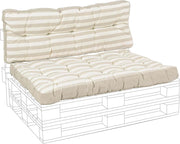 Cuscino pallet imbottito color sabbia