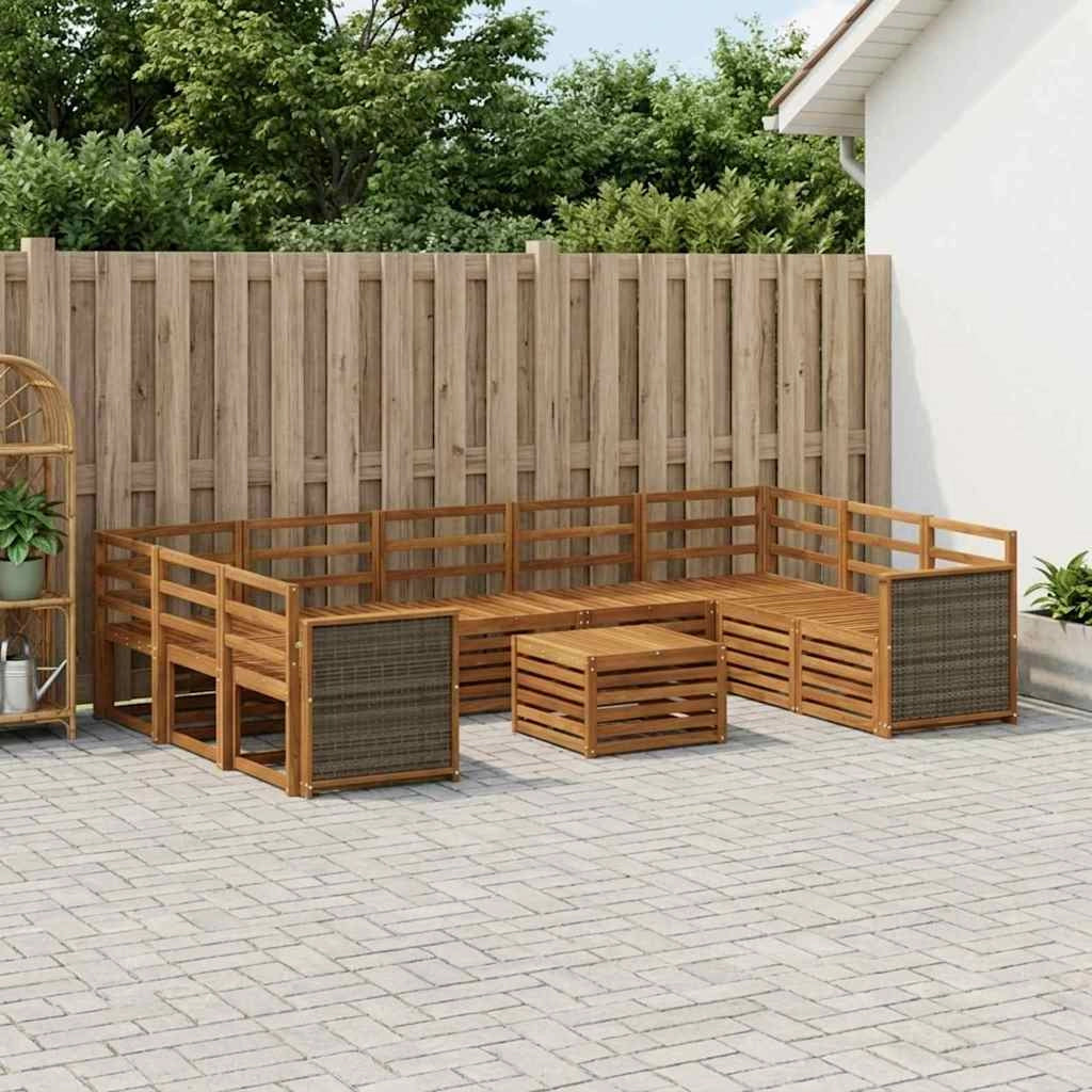 Set divani Legno di Acacia Massello 3384855