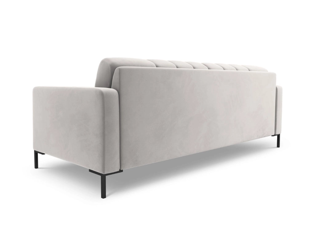 Cosmopolitan Design - Divano "Bali" 4 posti in velluto argento 