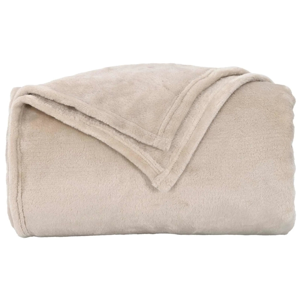 Coperta Beige 130 x 150 cm Panno 42016757