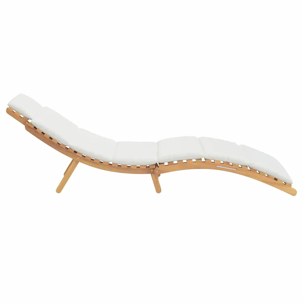 Lettino Prendisole | Sdraio da giardino | Lettino da sole da Giardino con cuscino Marrone 198 x 55 x 58,5 cm