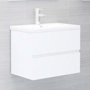 Mobile Lavabo-Armadietto da bagno Bianco 60x38,5x45 cm in Legno Multistrato