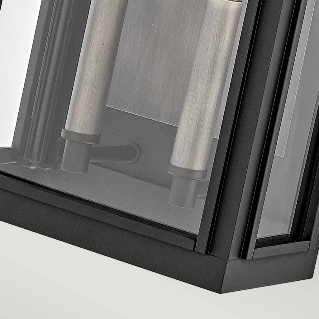 Applique esterna nera 2xE14 40W Sag Harbor Hinkley