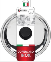 COPERCHIO INOX 34 CM BOMBATO