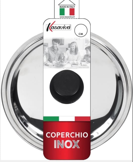 COPERCHIO INOX 34 CM BOMBATO